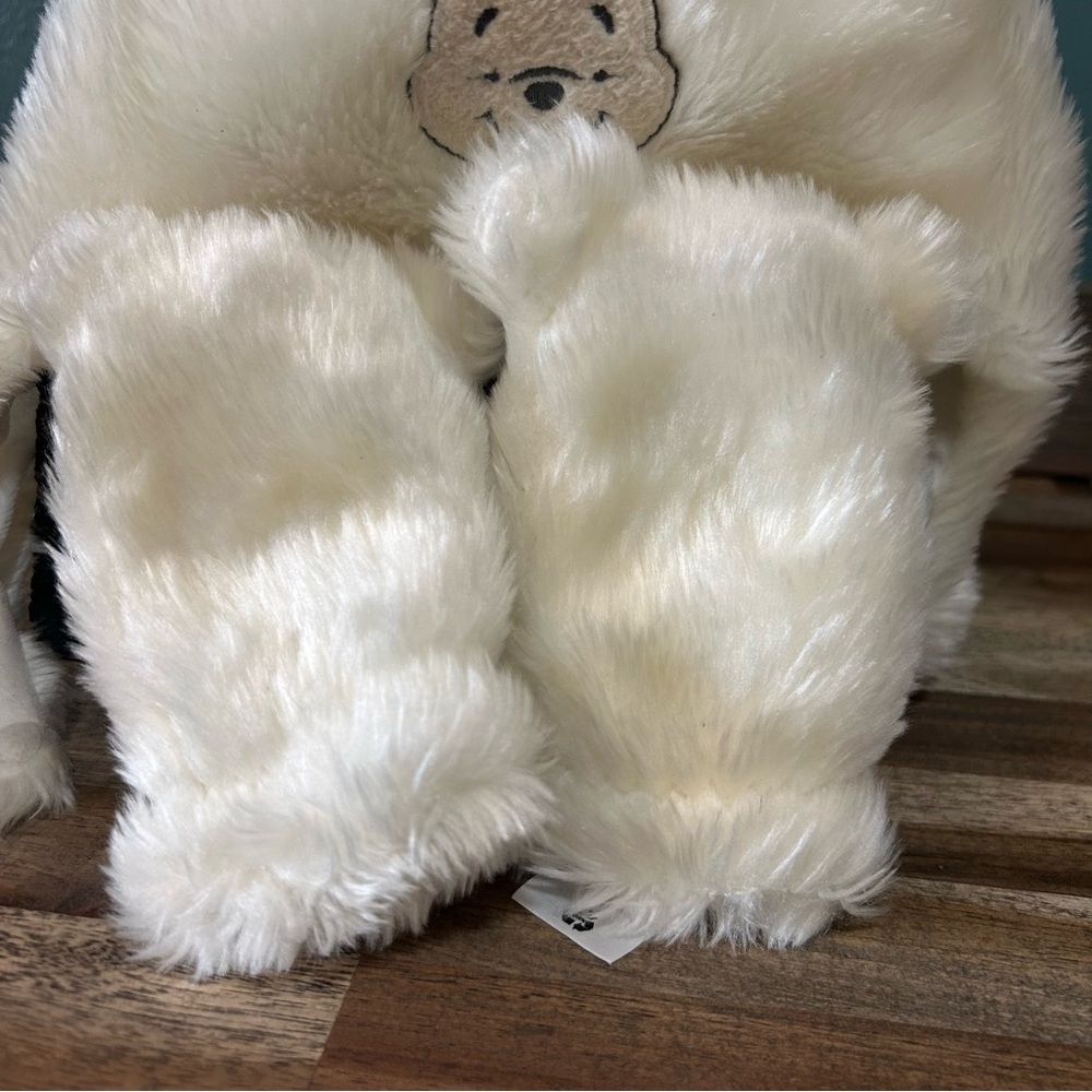 Disney Winnie the Pooh Fuzzy Winter Hat & Gloves Set 12-18 Months Authentic - Picture 2 of 4